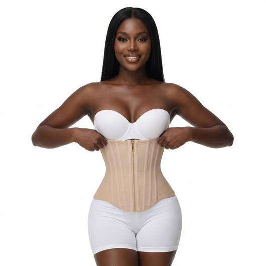 Hourglass Snatch Waist Trainer Corset — Double-Compression Sculpting Shaper