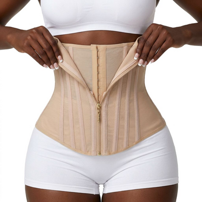 Hourglass Snatch Waist Trainer Corset — Double-Compression Sculpting Shaper