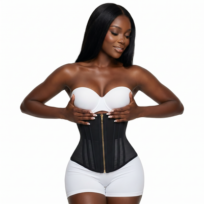 Hourglass Snatch Waist Trainer Corset — Double-Compression Sculpting Shaper